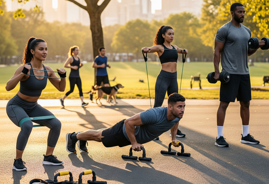 Esercizi Quotidiani con Attrezzi Fitness Portatili per Salute e Benessere