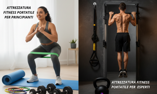 Confronto: Attrezzi Fitness Portatili per Principianti vs Esperti