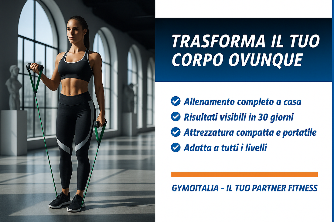 Mitici attrezzi fitness portatili che facilitano un workout motivazionale per allenamenti ovunque