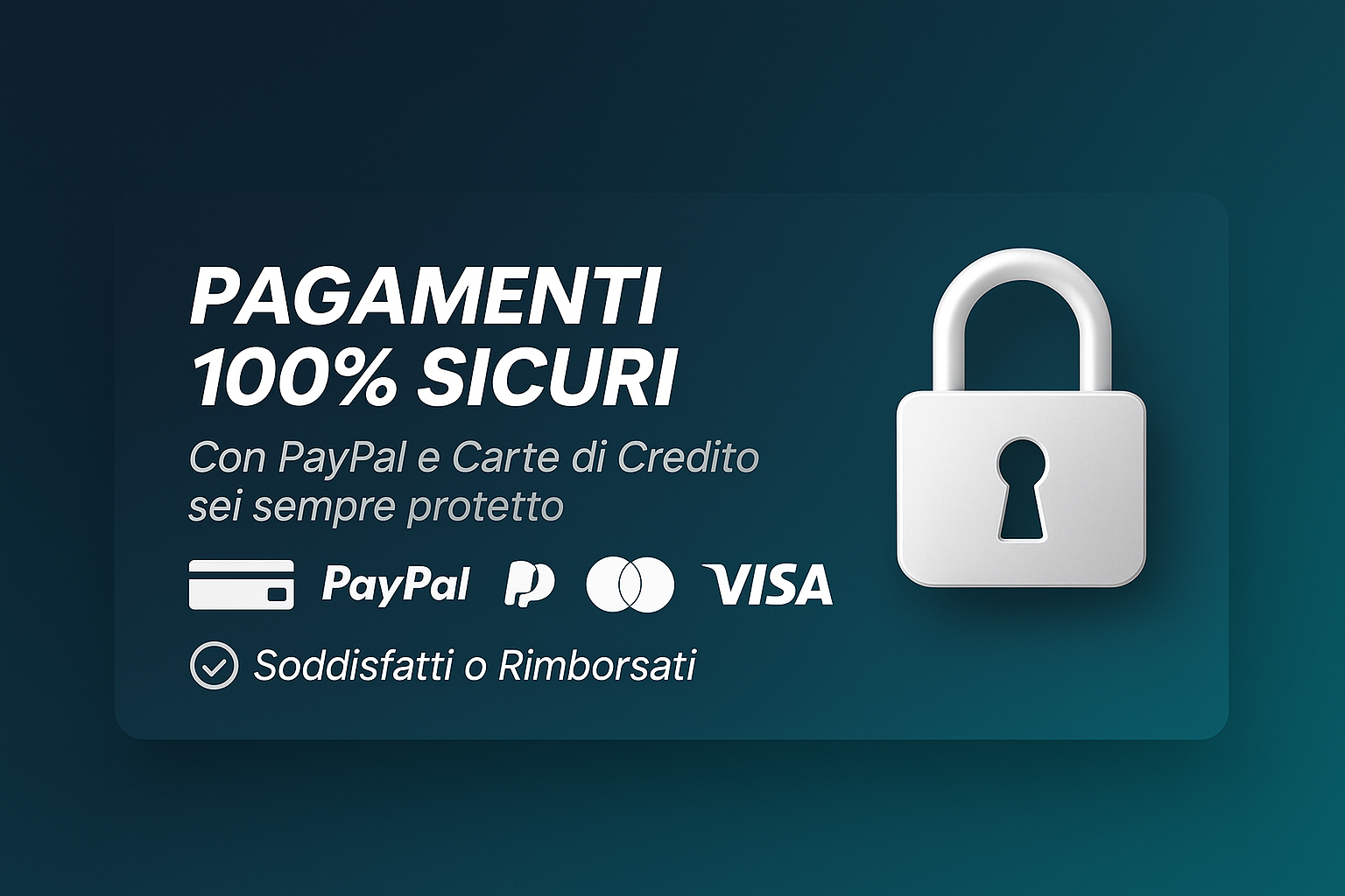 Immagine pagamenti sicuri aggiornata